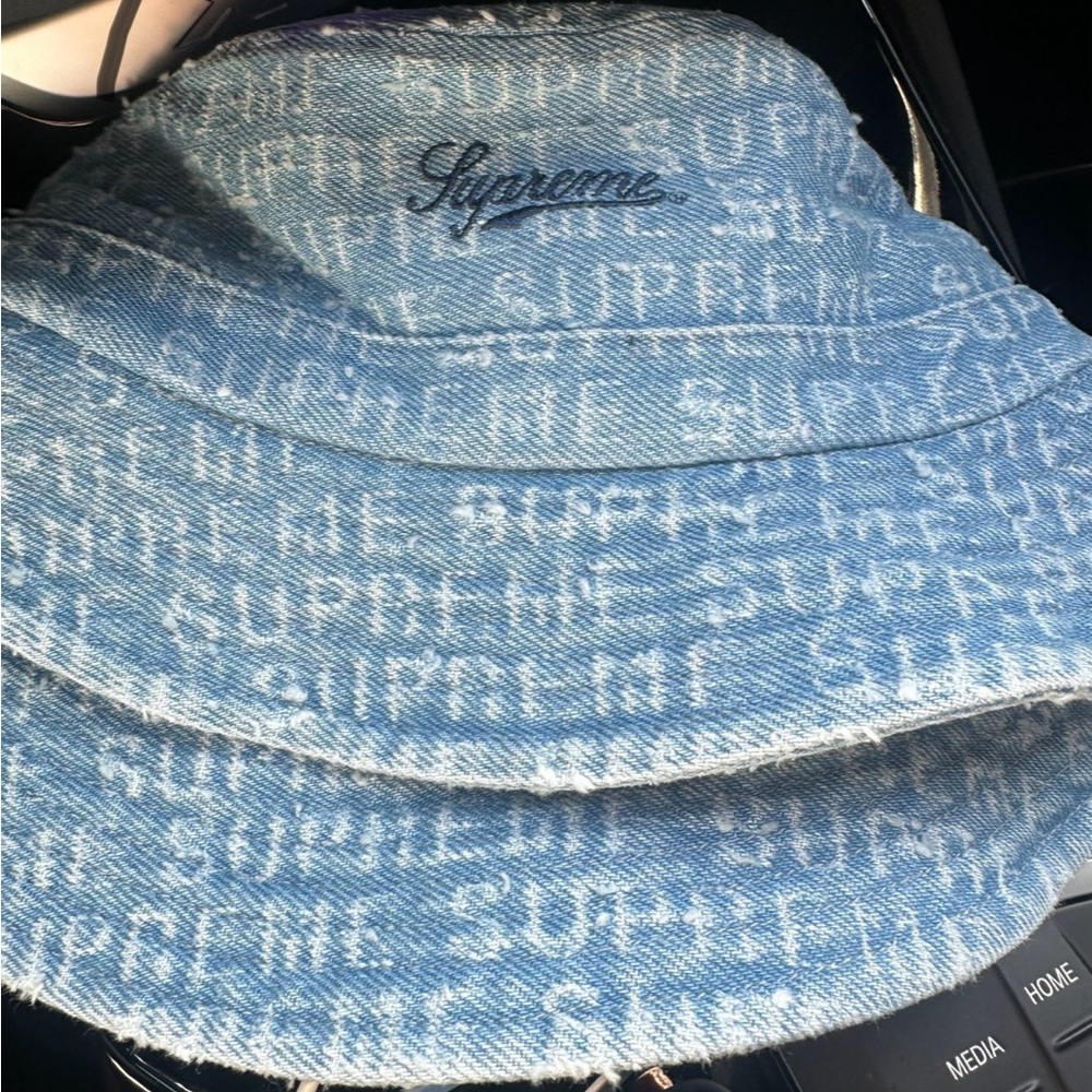 Supreme Red Label Denim Hat